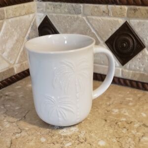 White Palm Tree Daily Dining Mug